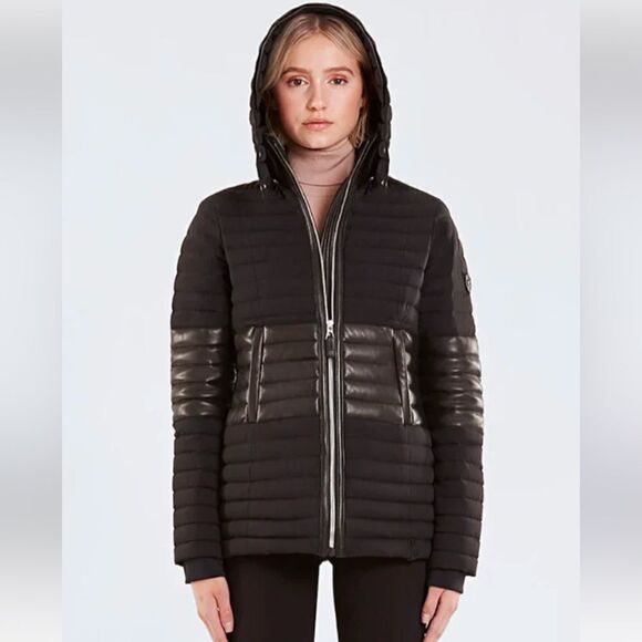 🇨🇦Rudsak Mirabelle Waterproof Leather Trim Quilted Down Puffer - Picture 1 of 13